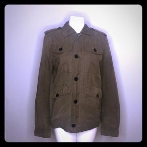 Zara Men Coat. Size Small. Dark khaki/olive green